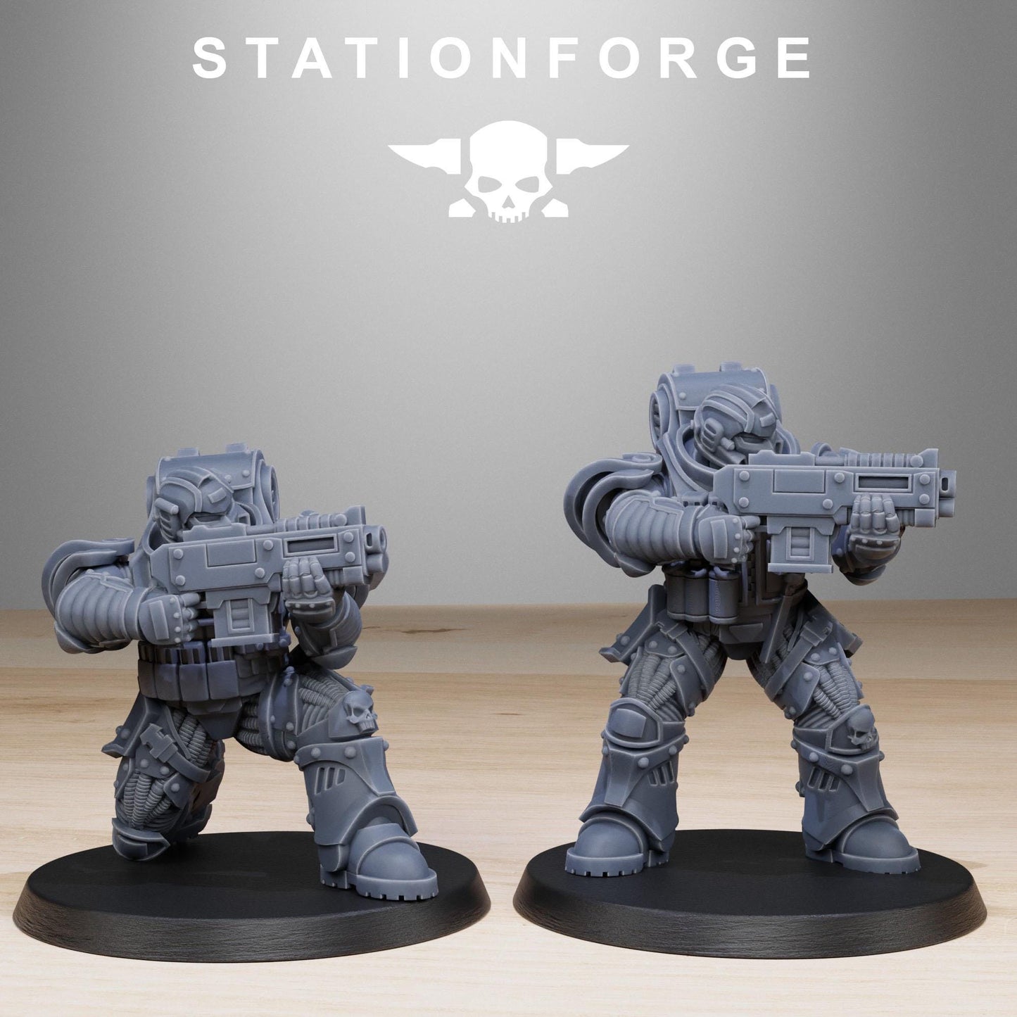 Socratis Light Reinforcement, Modular Sci-Fi Marine warriors by STATIONFORGE, Grimdark Wargames Proxy