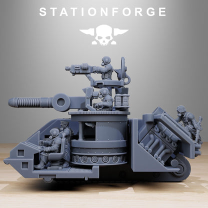 GrimGuard Battle Tank 2.0 - GrimGuard Heavy Tank, Sci-Fi Space Guard Soldiers by STATIONFORGE