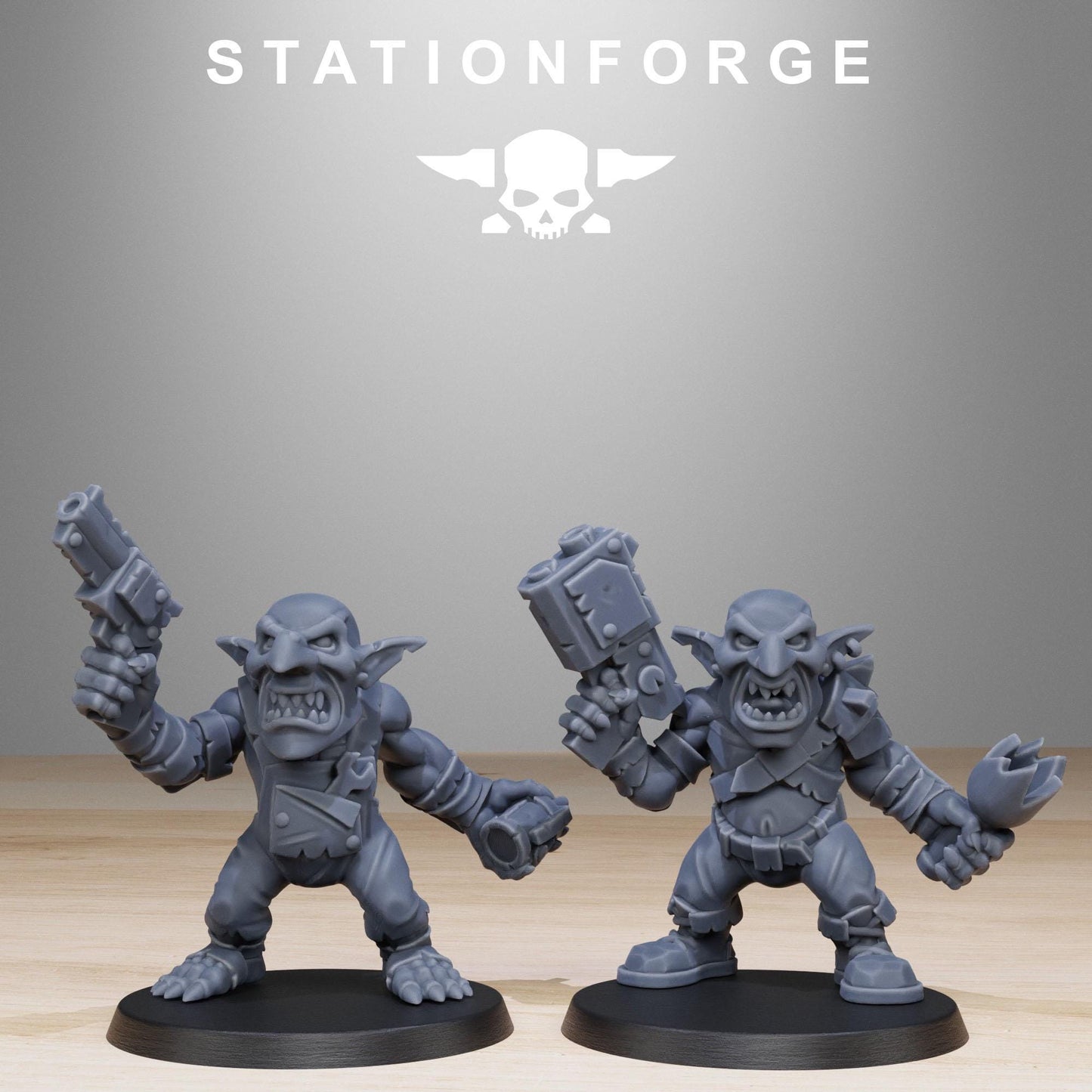 Gobs Infantry Reborn, Space-Faring Orkish Menace Sculpted by STATIONFORGE, Grimdark Compatible, Sci-Fi Wargame Scale