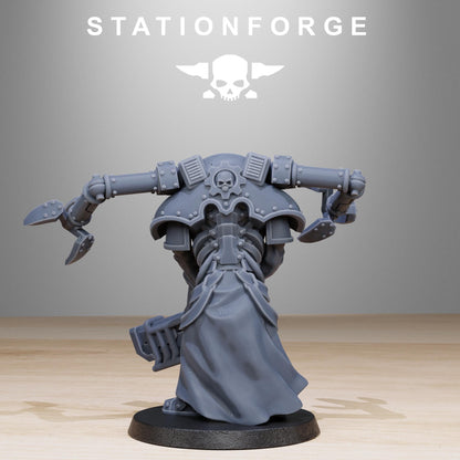 Scavenger Volatiles Infantry, Space Techno-bots, modular Sci-Fi warriors by STATIONFORGE, Sci-Fi Wargames Cyber-themed Grimdark miniatures