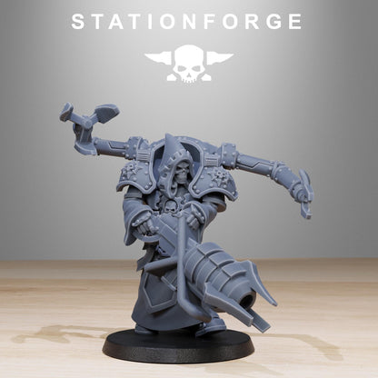 Scavenger Volatiles Infantry, Space Techno-bots, modular Sci-Fi warriors by STATIONFORGE, Sci-Fi Wargames Cyber-themed Grimdark miniatures