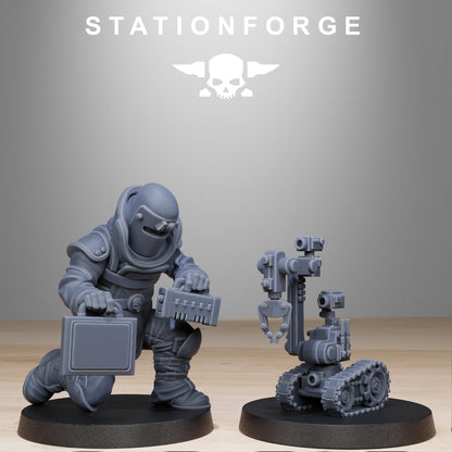 GrimGuard Bomb Squad, Death Korps Proxy, Sci-Fi Wargames Miniatures by STATIONFORGE