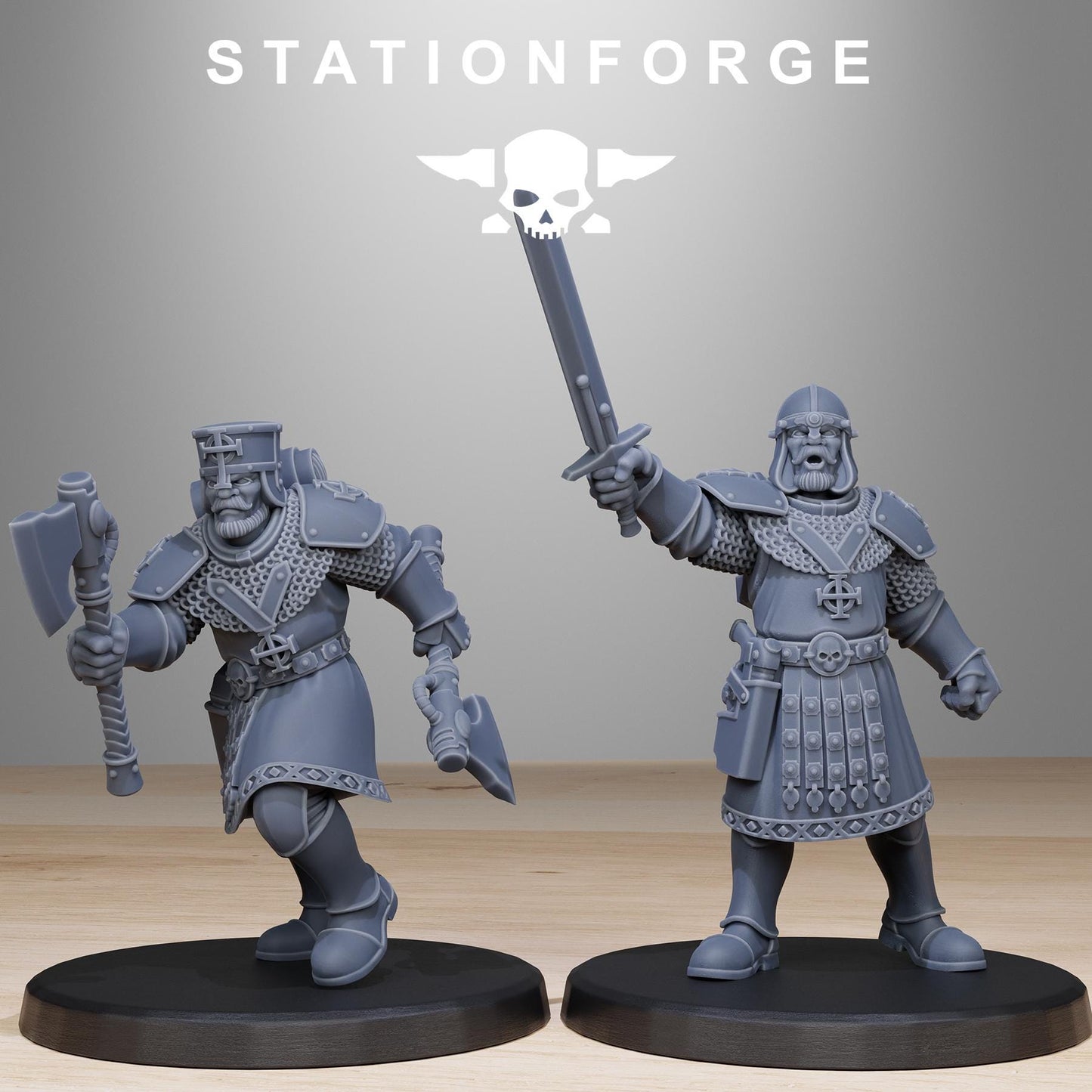 Vodalites Purifiers Modular Set Miniatures by STATIONFORGE,  Imperial guard infantry regiment