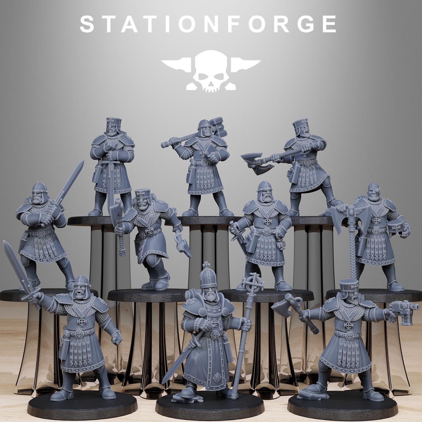 Vodalites Purifiers Modular Set Miniatures by STATIONFORGE,  Imperial guard infantry regiment