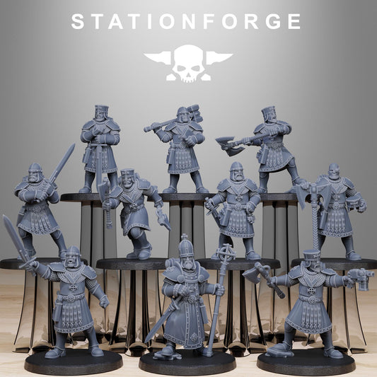 Vodalites Purifiers Modular Set Miniatures by STATIONFORGE, Imperial guard infantry regiment