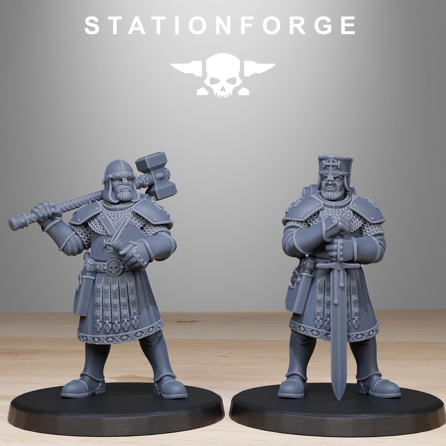 Vodalites Purifiers Modular Set Miniatures by STATIONFORGE,  Imperial guard infantry regiment