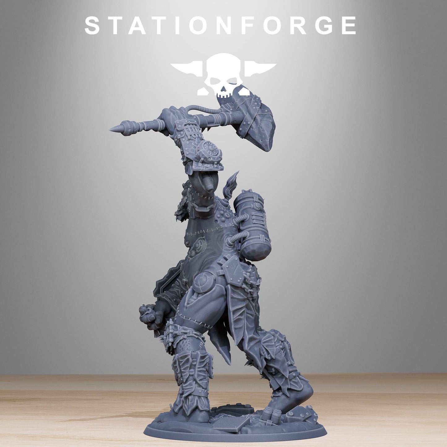 Corrupted Giant, Gigantic Chaotic Stitched-Together Gargant, Sci-Fi Wargames Miniatures by STATIONFORGE