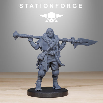 GrimCorp Mercenaries, Death Korps Proxy, Sci-Fi Wargames Miniatures by STATIONFORGE