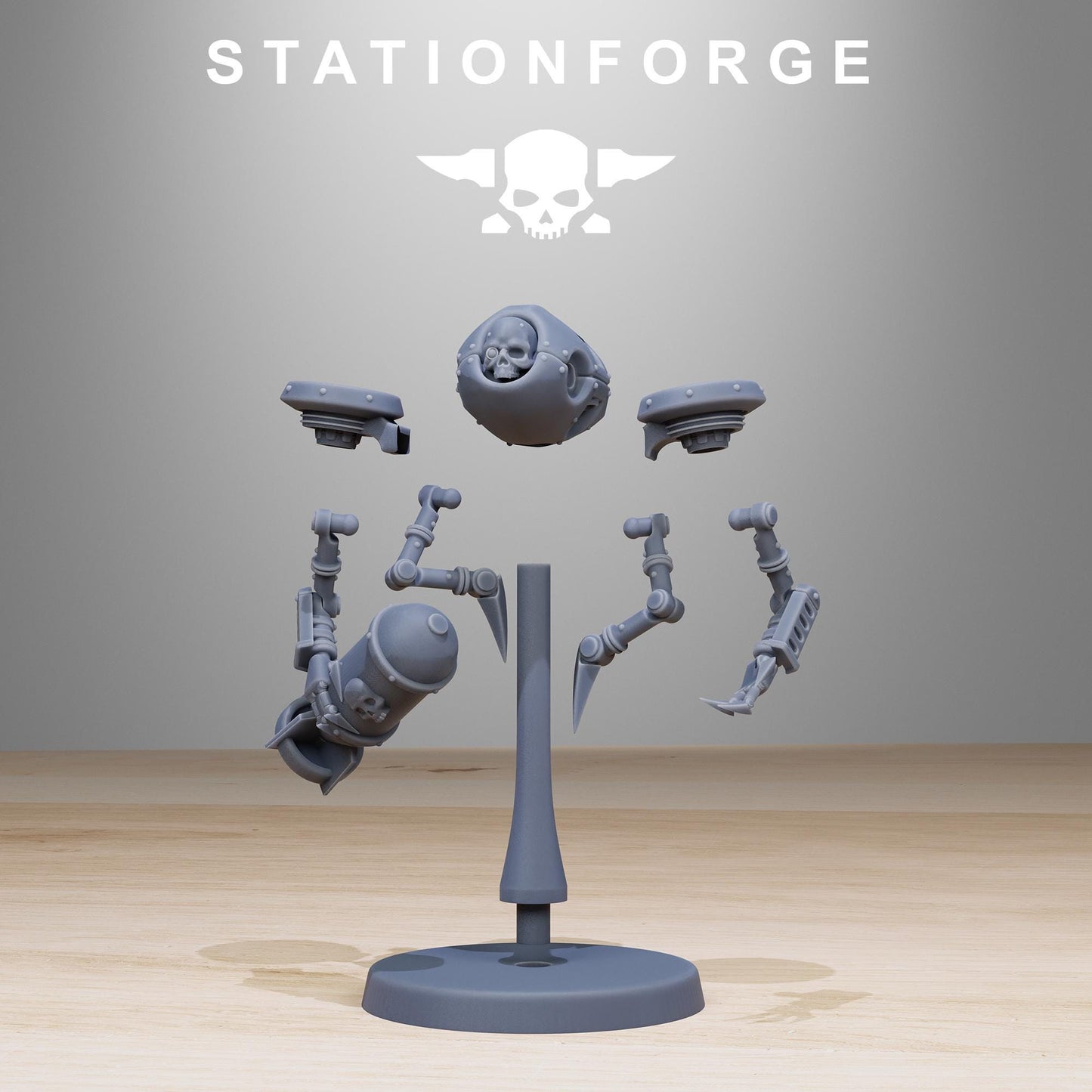 Scavenger Drones, Mechanical Drone Bots, Sci-Fi Wargames Miniatures by STATIONFORGE