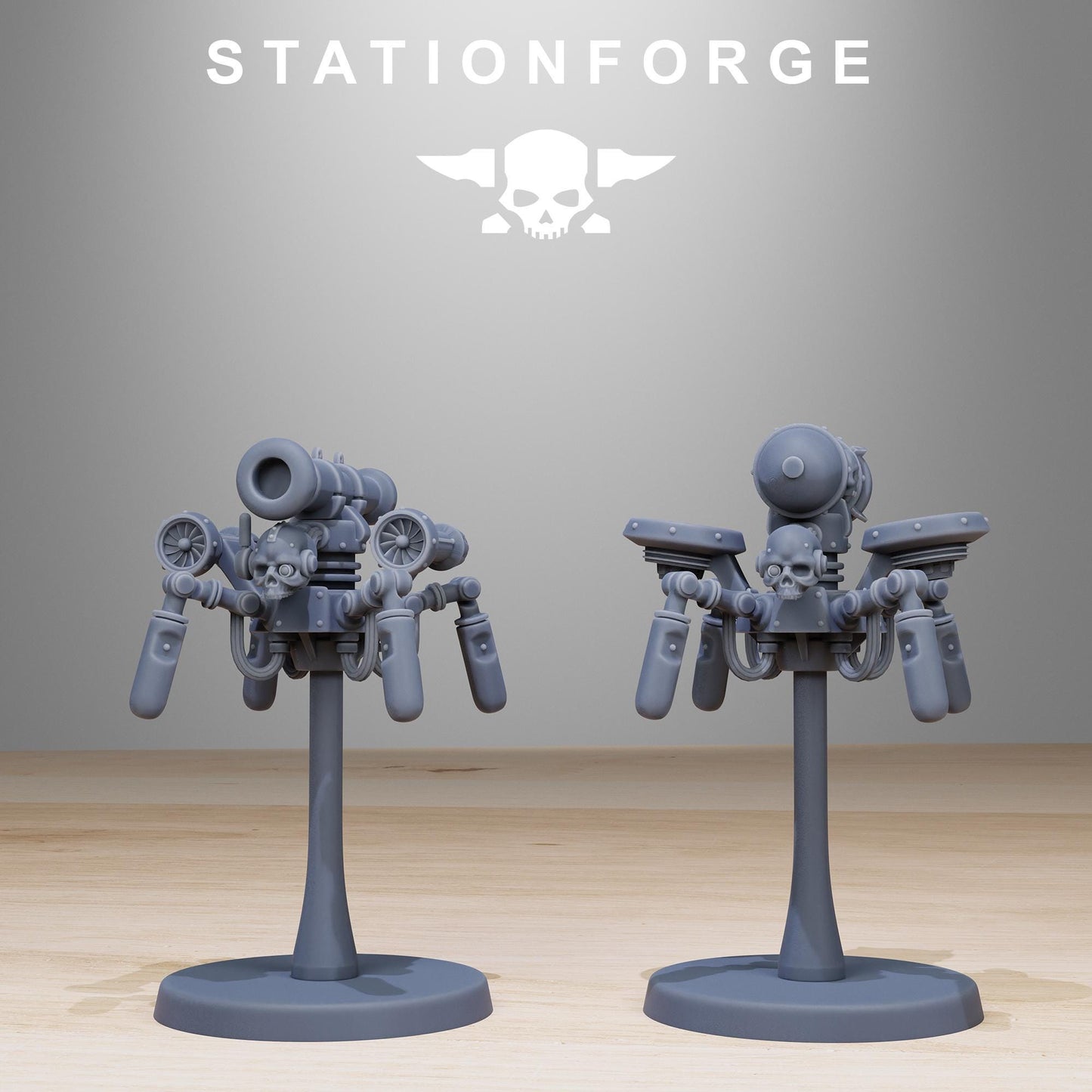 Scavenger Drones, Mechanical Drone Bots, Sci-Fi Wargames Miniatures by STATIONFORGE