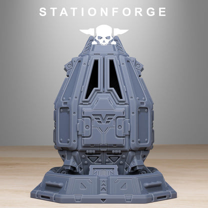 Vaskar Drop Pod, Death Korps Proxy, Sci-Fi Wargames Miniatures by STATIONFORGE