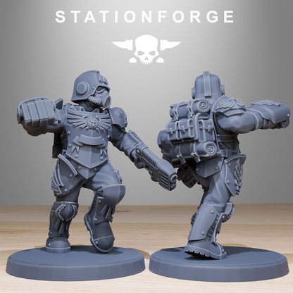 GrimGuard Elites, Death Korps Proxy, Sci-Fi Wargames Miniatures by STATIONFORGE