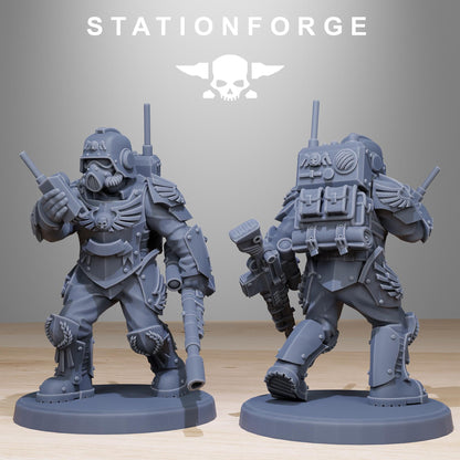 GrimGuard Elites, Death Korps Proxy, Sci-Fi Wargames Miniatures by STATIONFORGE