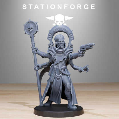 Corrupted Gladiator, Chaos Worshipper Sci-Fi Wargames Miniatures by STATIONFORGE, Corrupted Imperial Guard