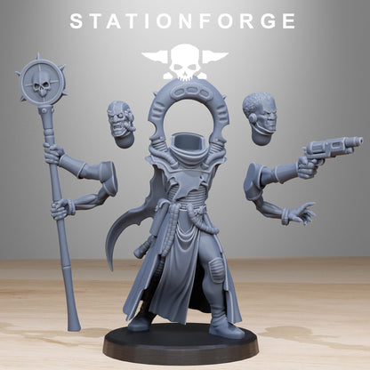Corrupted Gladiator, Chaos Worshipper Sci-Fi Wargames Miniatures by STATIONFORGE, Corrupted Imperial Guard