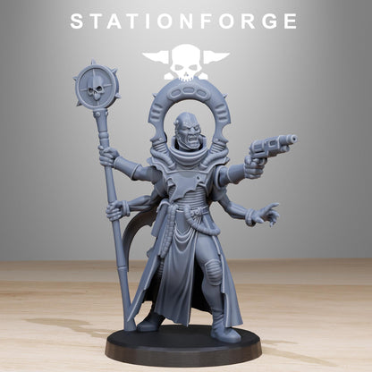 Corrupted Gladiator, Chaos Worshipper Sci-Fi Wargames Miniatures by STATIONFORGE, Corrupted Imperial Guard