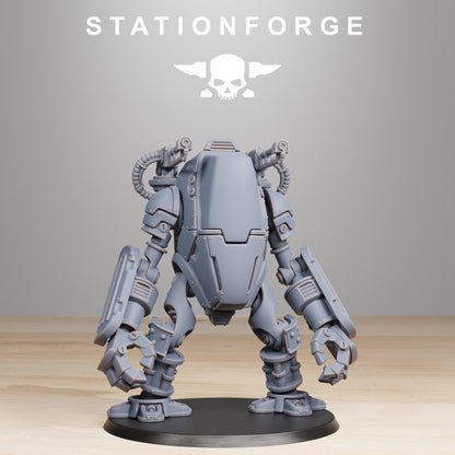 Scavenger Clankers, Mechanical Robot Infantry, Sci-Fi Wargames Miniatures by STATIONFORGE