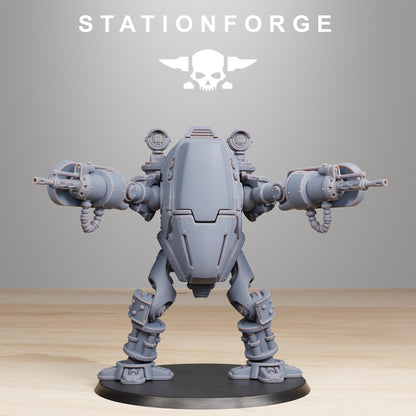 Scavenger Clankers, Mechanical Robot Infantry, Sci-Fi Wargames Miniatures by STATIONFORGE