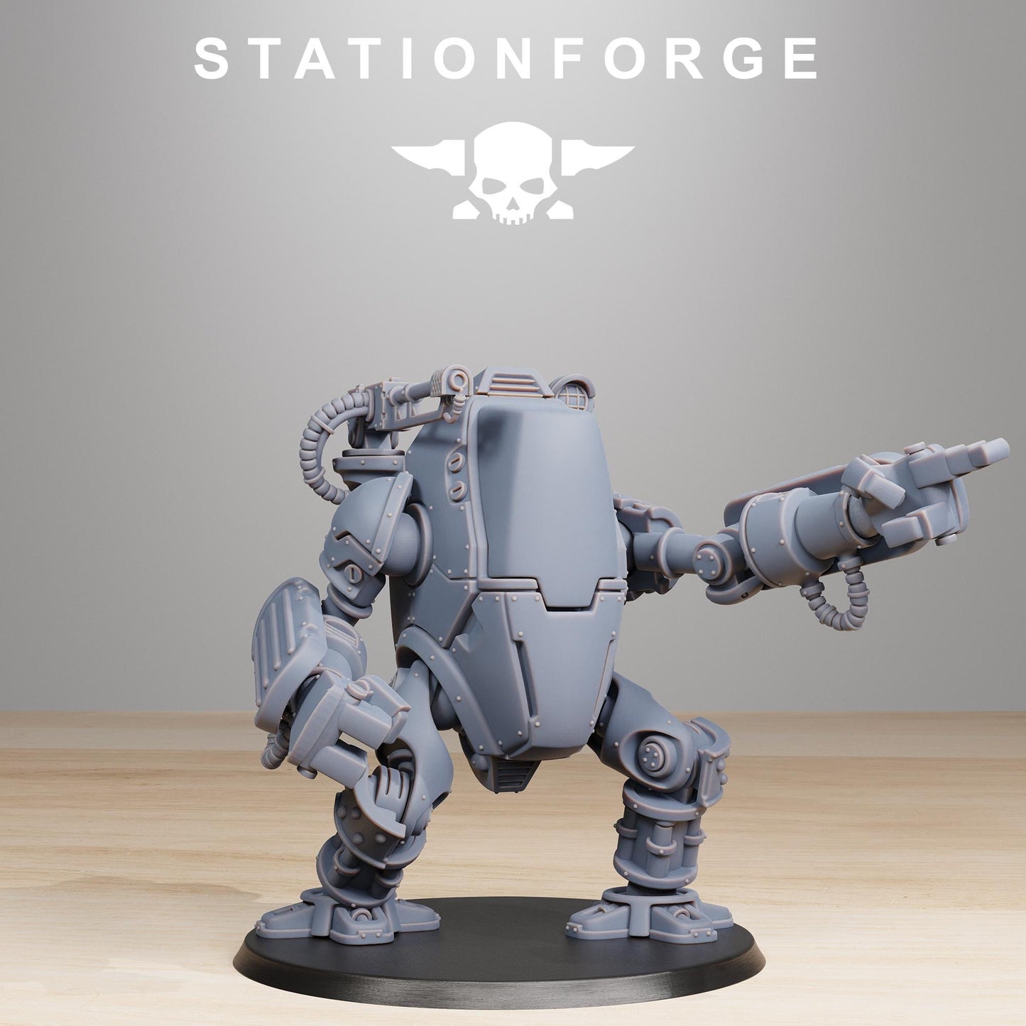 Scavenger Clankers, Mechanical Robot Infantry, Sci-Fi Wargames Miniatures by STATIONFORGE