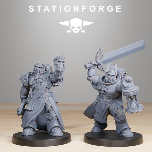 Socratis Reverends, Modular Sci-Fi Marine warriors by STATIONFORGE, Grimdark Wargames Proxy