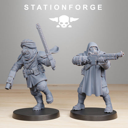 GrimGuard Scorchers, Death Korps Proxy, Sci-Fi Wargames Miniatures by STATIONFORGE