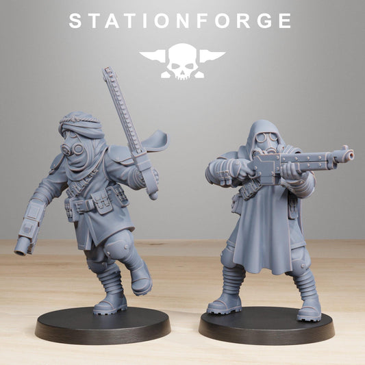 GrimGuard Scorchers, Death Korps Proxy, Sci-Fi Wargames Miniatures by STATIONFORGE