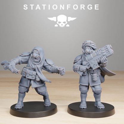 GrimGuard Scorchers, Death Korps Proxy, Sci-Fi Wargames Miniatures by STATIONFORGE