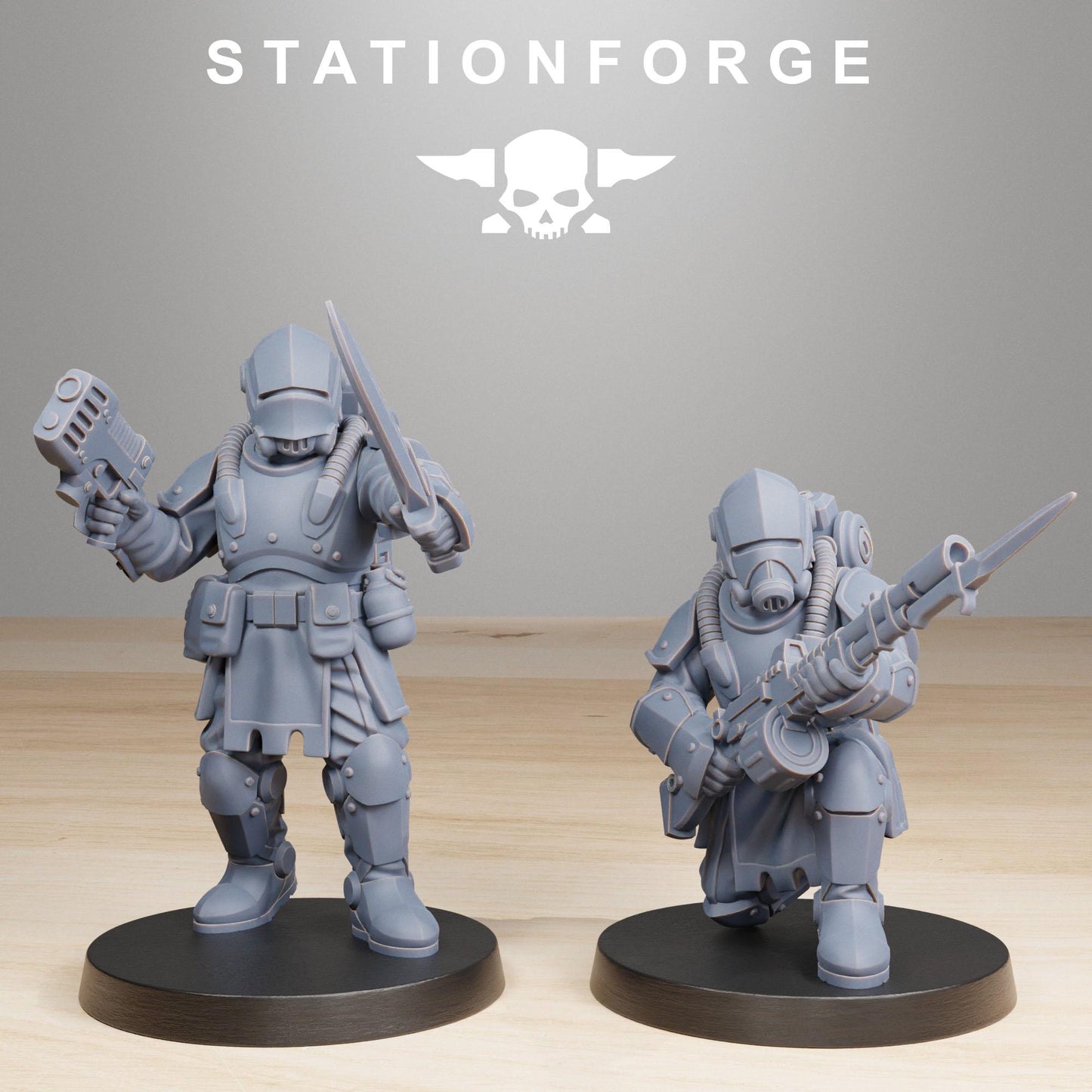 RoyalGuard Infantry 2 Modular Set Miniatures by STATIONFORGE,  Imperial guard infantry regiment