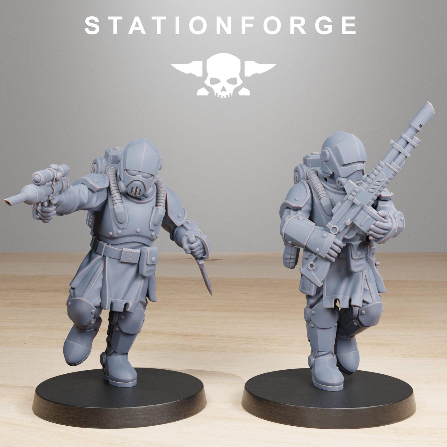 RoyalGuard Infantry 2 Modular Set Miniatures by STATIONFORGE,  Imperial guard infantry regiment