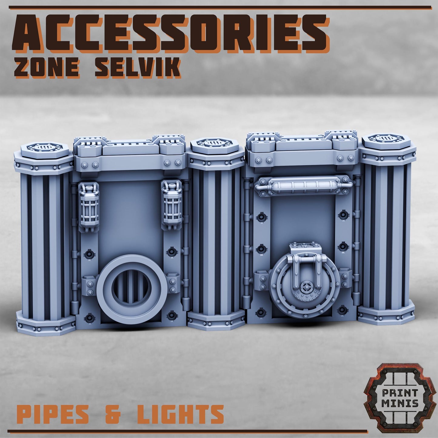 Chem Laboratory - Bitter Nightshades - Sci-Fi Space Industrial Terrain by Print Minis - Entire set