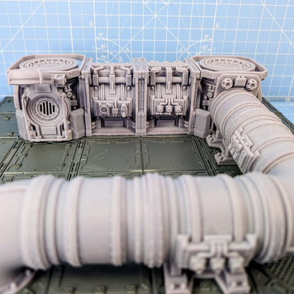 Conduit Pipes - Risor District - Sci-Fi Space Industrial Terrain