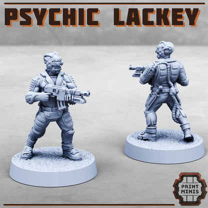 Sci-Fi Grimdark Psychic Lackey Miniature – Resin Print Minis