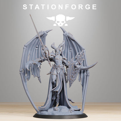 Demon Queen, Chaotic Daemonic Monopose Miniatures Sculpted by STATIONFORGE  for Wargames set in the Grimdark Future