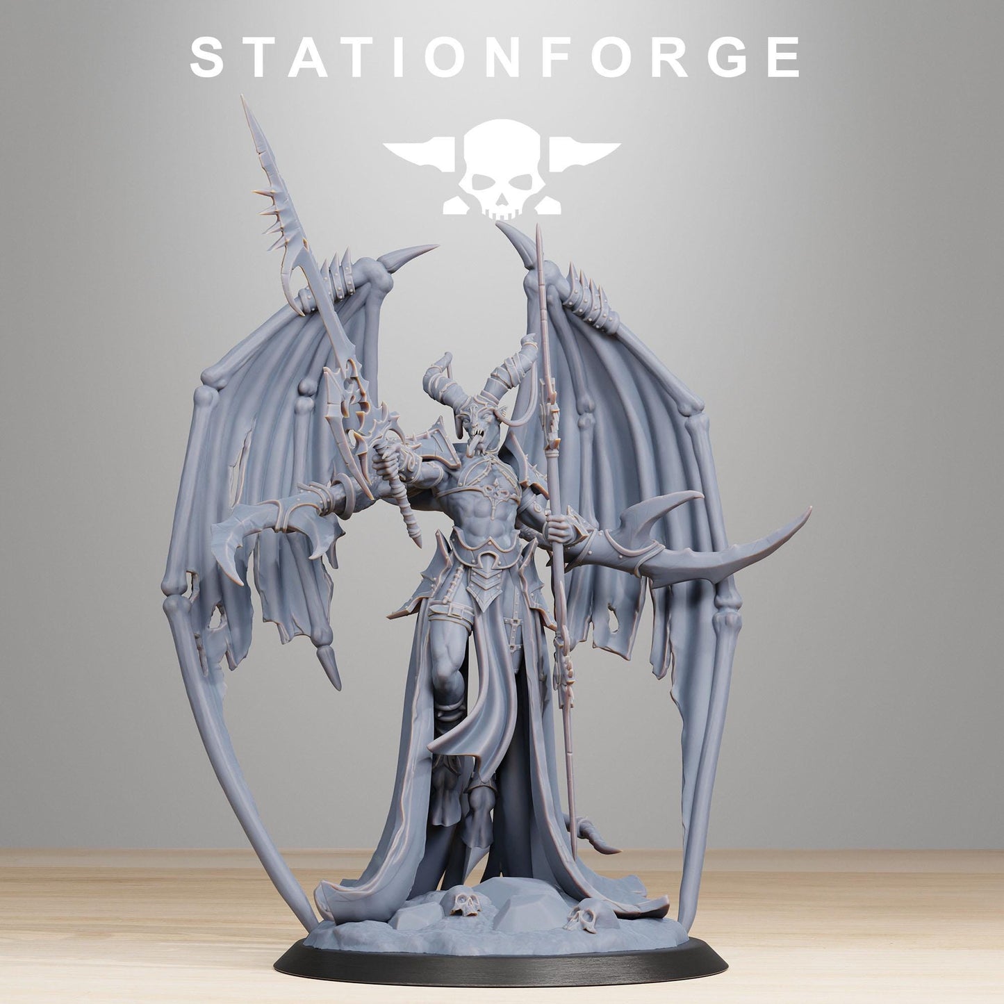 Demon Queen, Chaotic Daemonic Monopose Miniatures Sculpted by STATIONFORGE  for Wargames set in the Grimdark Future