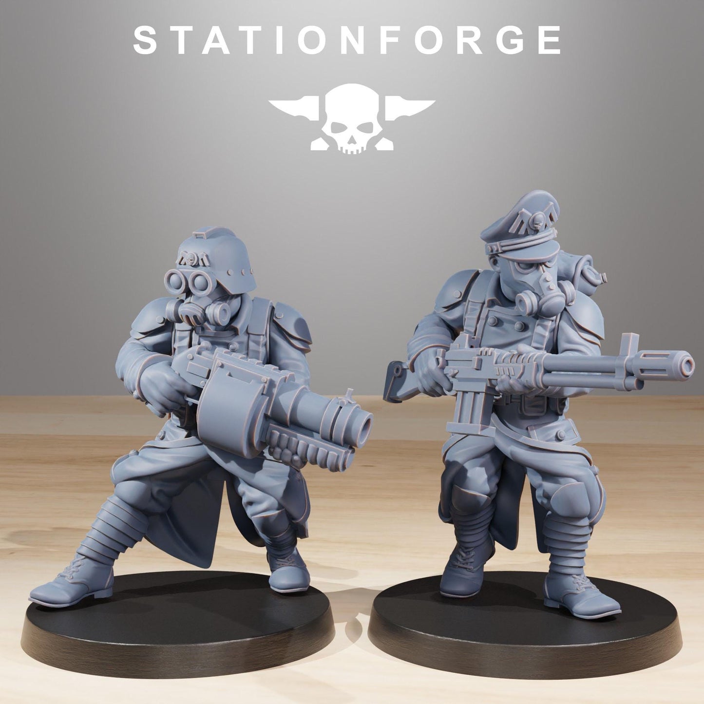 GrimGuard Builder Kit, Death Korps Proxy, Sci-Fi Wargames Miniatures by STATIONFORGE