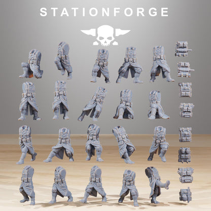 GrimGuard Builder Kit, Death Korps Proxy, Sci-Fi Wargames Miniatures by STATIONFORGE