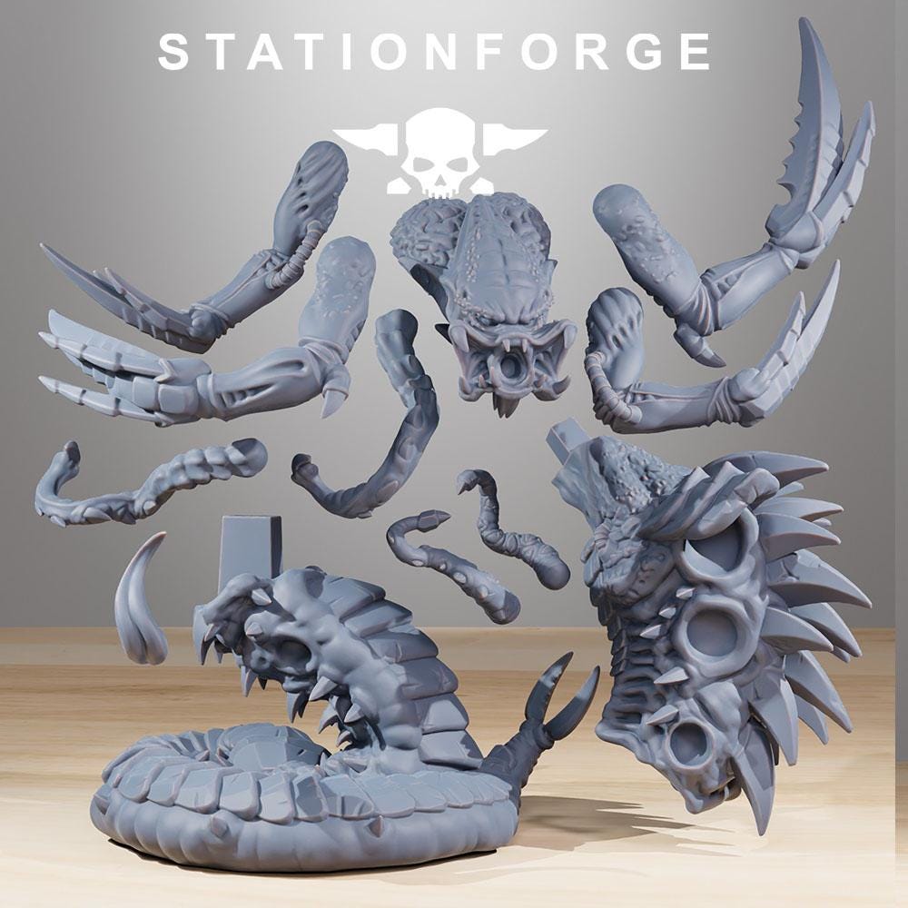 Xenarid Brainiac - Xenarid Alien Bugs -  Sci-Fi Grimdark Bug aliens by STATIONFORGE