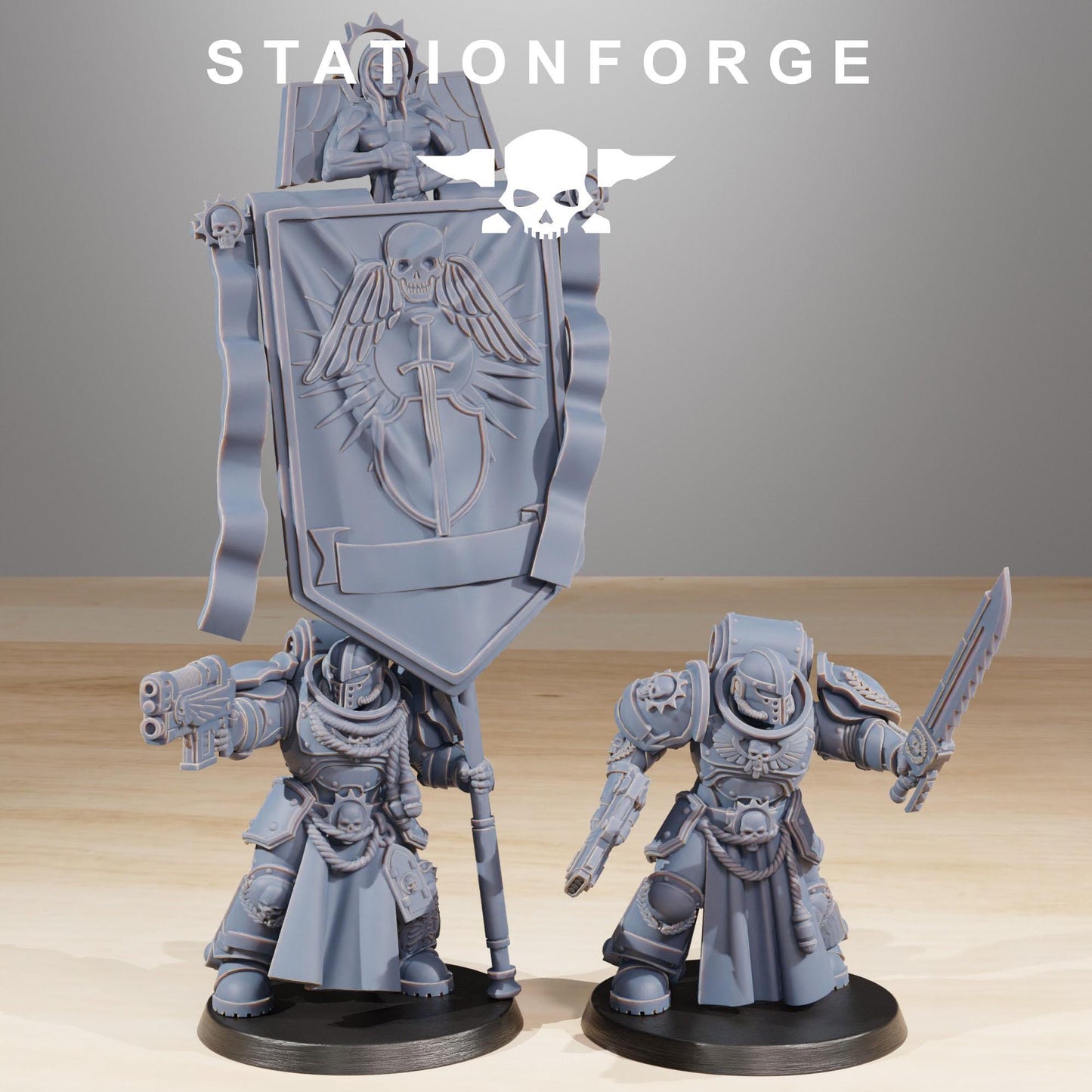 Socratis Elites, Modular Sci-Fi Marine warriors by STATIONFORGE, Grimdark Wargames Proxy