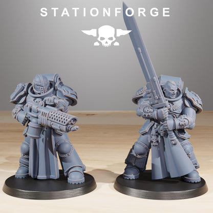 Socratis Elites, Modular Sci-Fi Marine warriors by STATIONFORGE, Grimdark Wargames Proxy