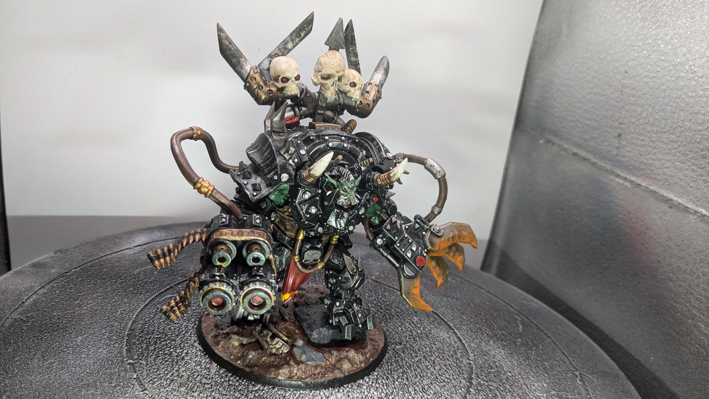 Orkaz Troll Boss, Space-Faring Orkish Menace Sculpted by STATIONFORGE, Grimdark Compatible, Sci-Fi Wargame Scale