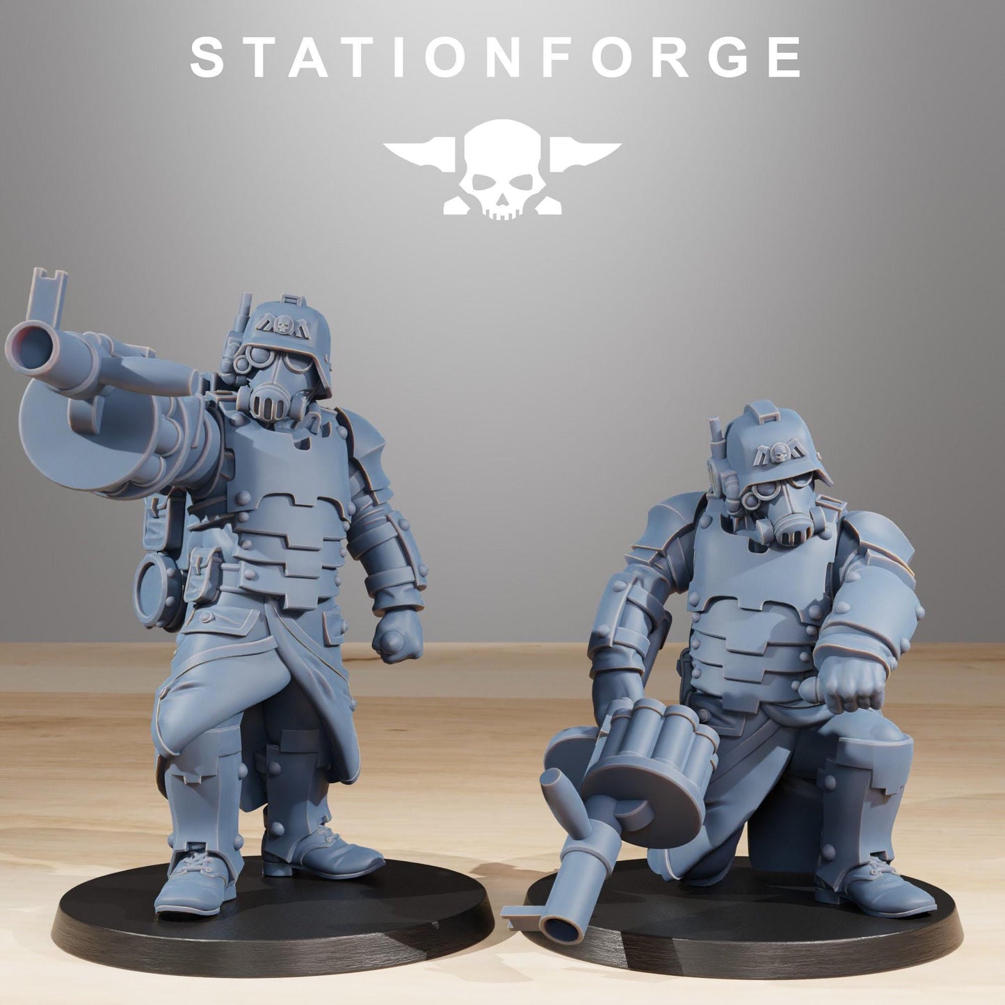 GrimGuard Tinkers 2.0, Death Korps Proxy, Sci-Fi Wargames Miniatures by STATIONFORGE