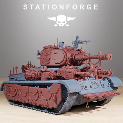 GrimGuard Heavy Tank Corrupted Conversion Kit - GrimGuard Heavy Tank, Sci-Fi Space Guard Soldiers by STATIONFORGE
