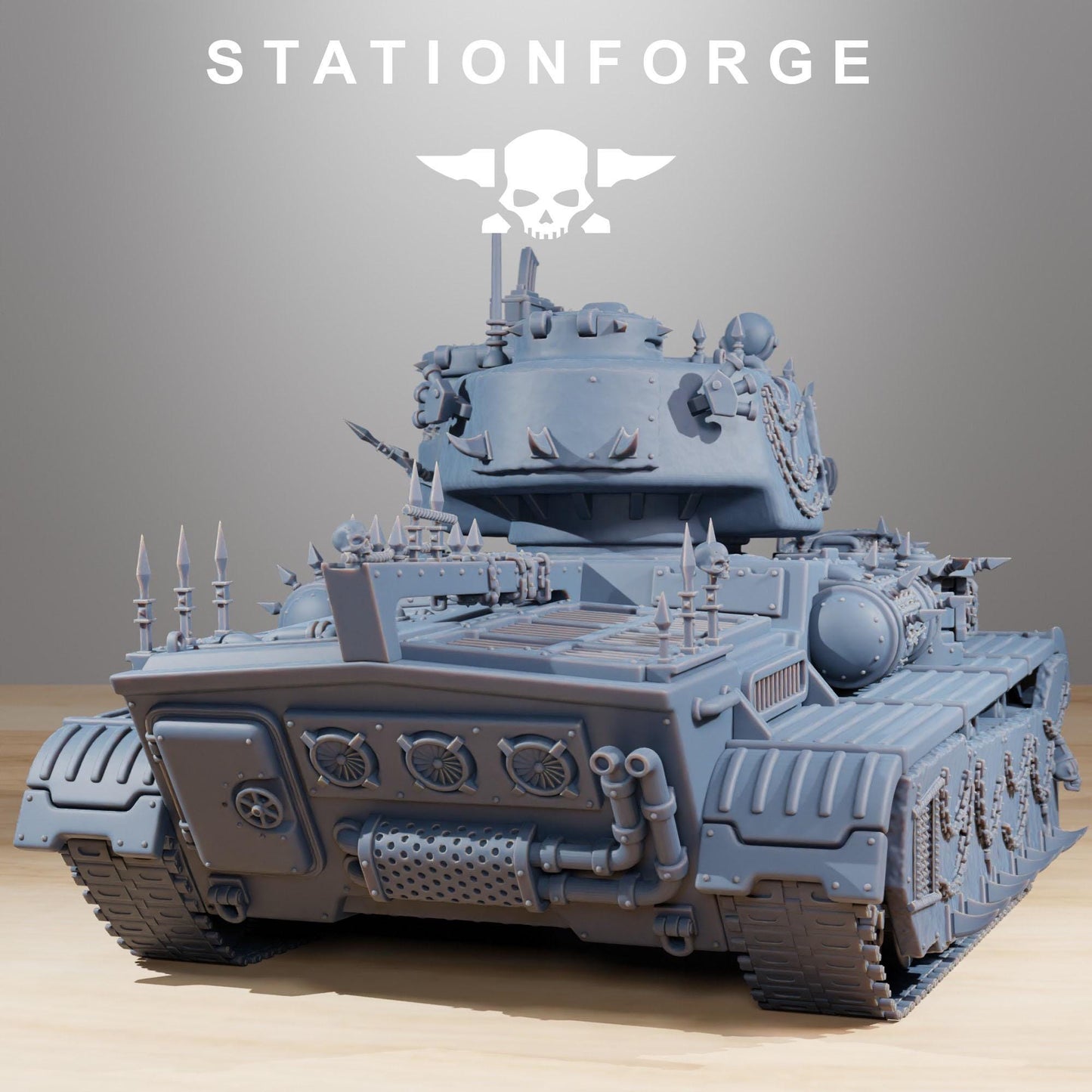 GrimGuard Heavy Tank Corrupted Conversion Kit - GrimGuard Heavy Tank, Sci-Fi Space Guard Soldiers by STATIONFORGE