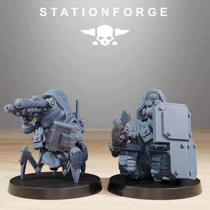 Scavenger Salvagers, Mechanical Drone Bots, Sci-Fi Wargames Miniatures by STATIONFORGE