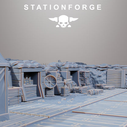 GrimGuard Trench Terrain by STATIONFORGE,  Trench Warfare Terrain, Perfect for Wargames