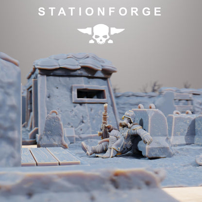 GrimGuard Trench Terrain by STATIONFORGE,  Trench Warfare Terrain, Perfect for Wargames
