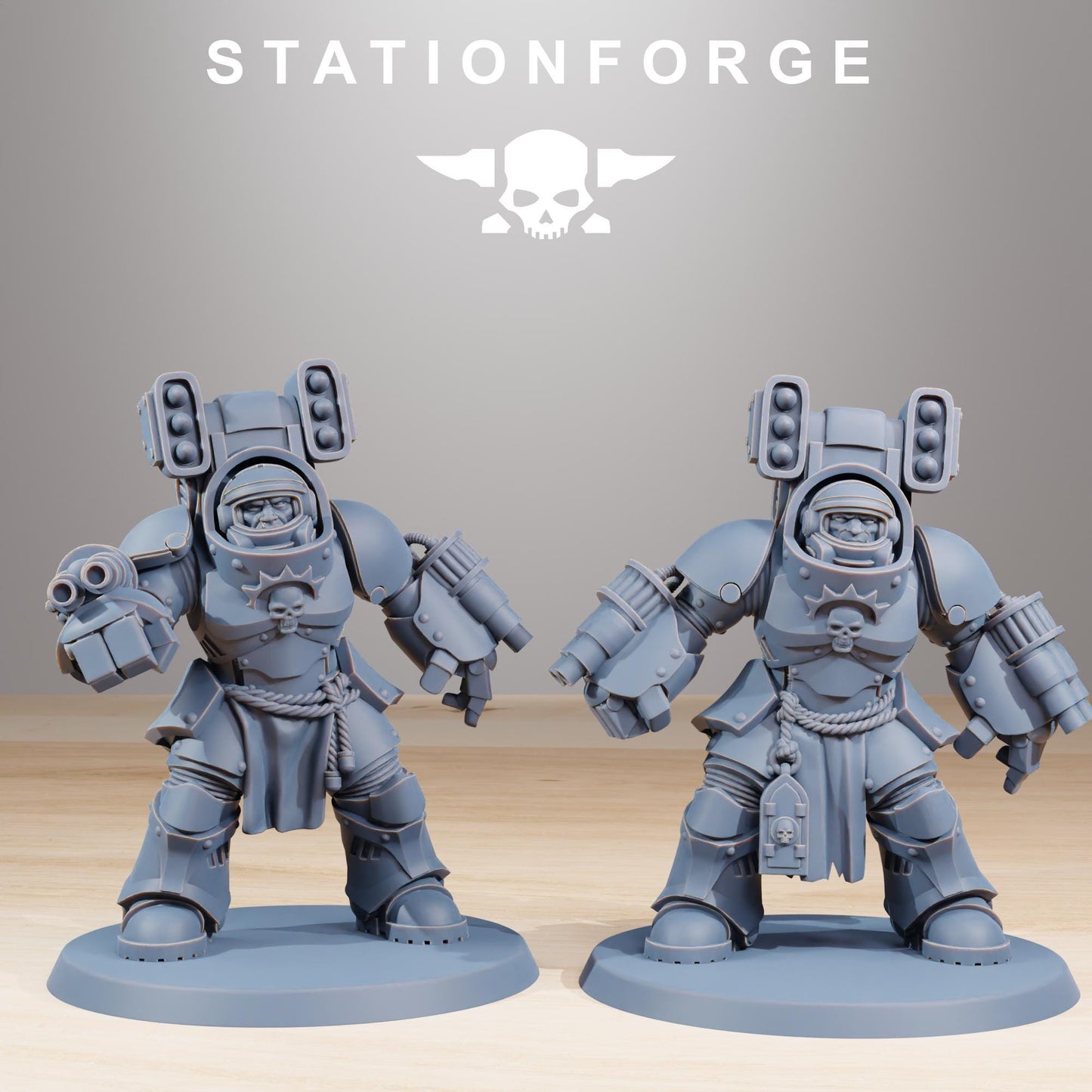 Socratis Support Vanguard, Modular Sci-Fi Marine warriors by STATIONFORGE, Grimdark Wargames Proxy