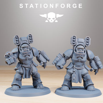Socratis Support Vanguard, Modular Sci-Fi Marine warriors by STATIONFORGE, Grimdark Wargames Proxy