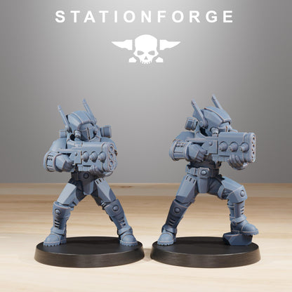 Tarion Clone Infantry, Communitarian Alien Infantry, Sci-Fi Wargames Miniatures by STATIONFORGE