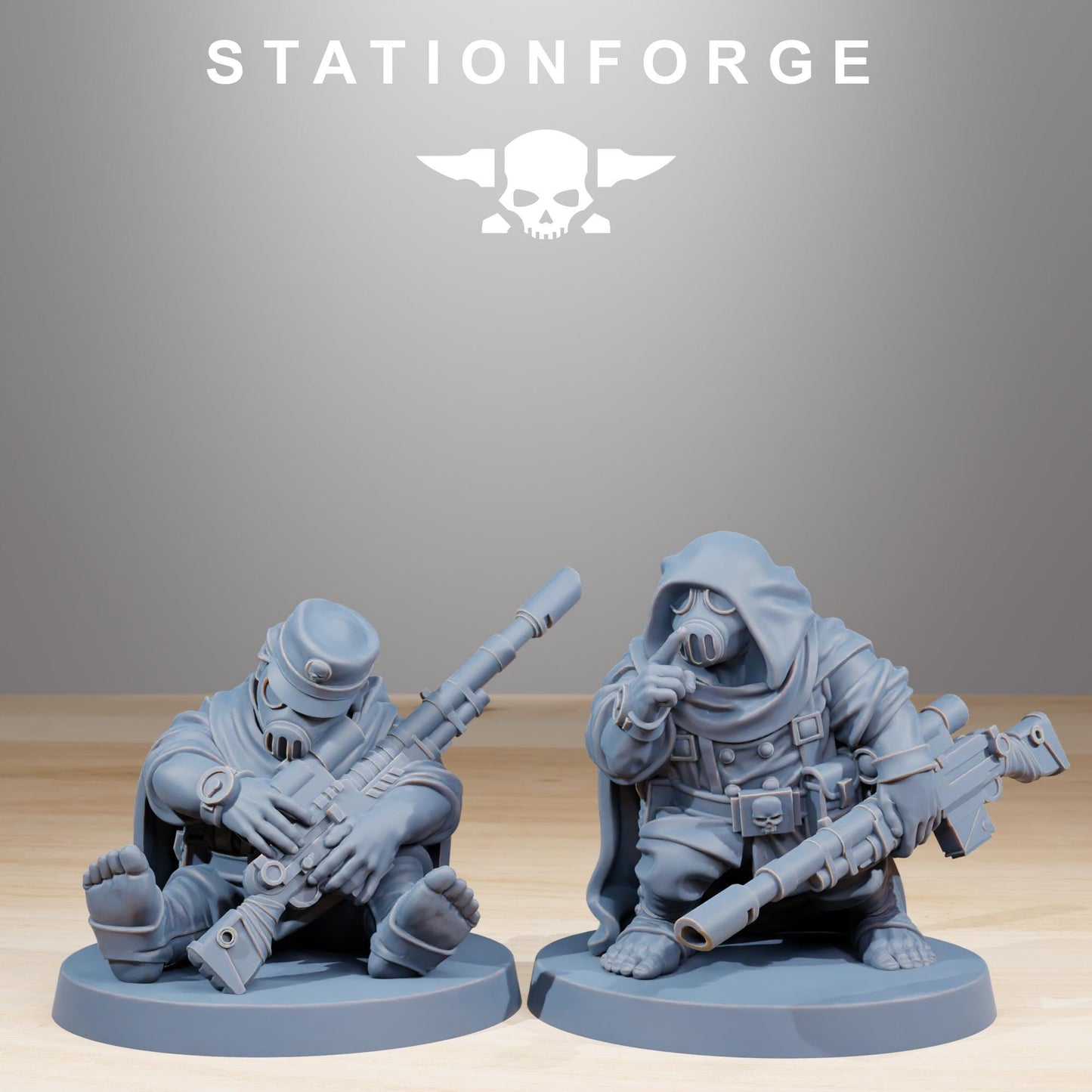 GrimGuard Skulldarts, Death Korps Proxy, Sci-Fi Wargames Miniatures by STATIONFORGE